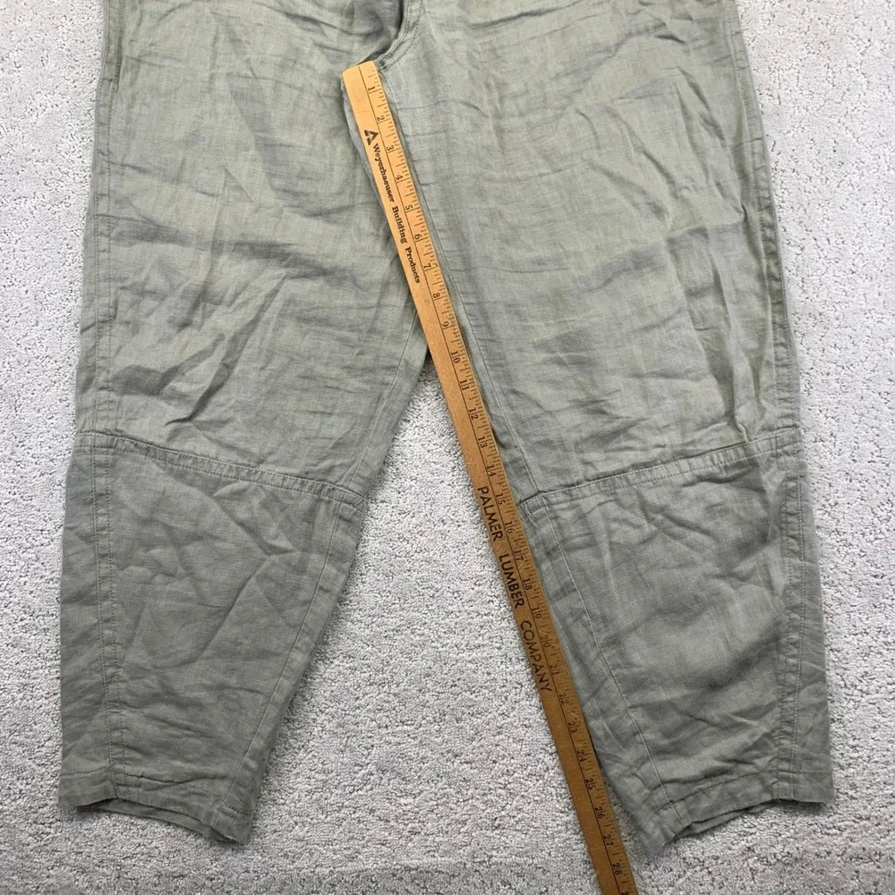 Everlane Pants Womens Medium European‎ Flex Linen Barrel Tapered Crotch Hole - Picture 10 of 12